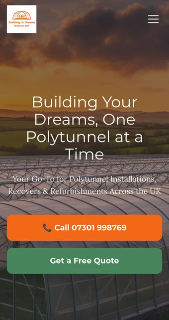 Budwud Ltd website on a phone